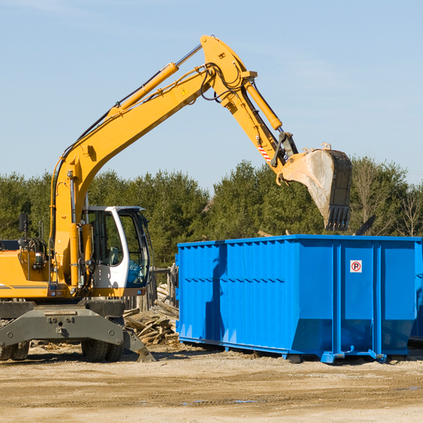 can i rent a residential dumpster for a construction project in Elmwood